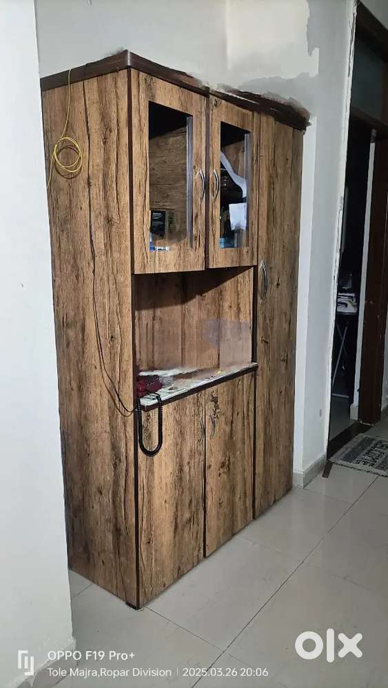 Wooden Storage space and steel Almirah/Wardrobe 8000/- each
