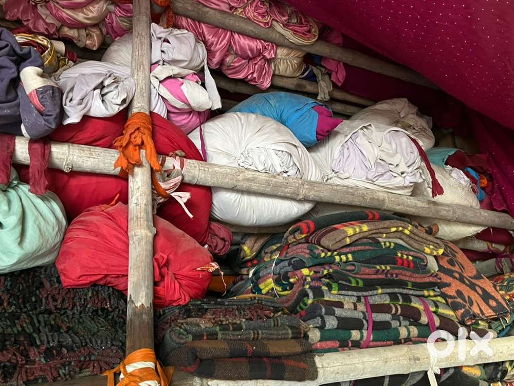 Tents and crockery Items.