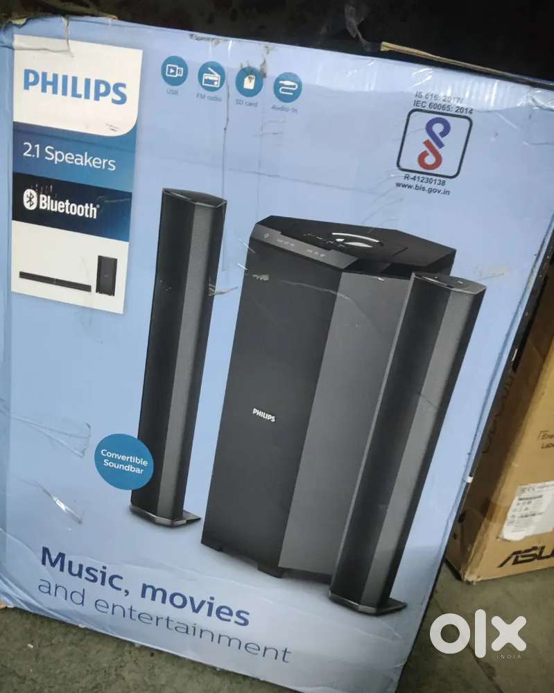 Philips 2.1 Bluetooth Soundbar Tower Speaker  160W Bass  MMS8085B/94