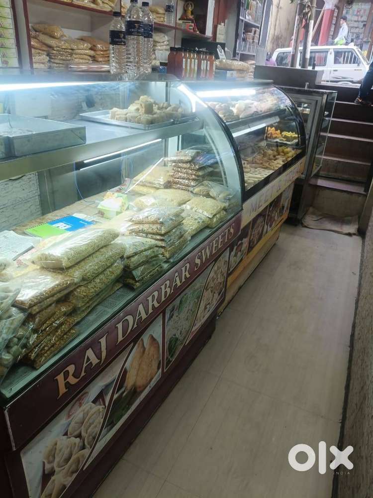 Glass and steel showcase