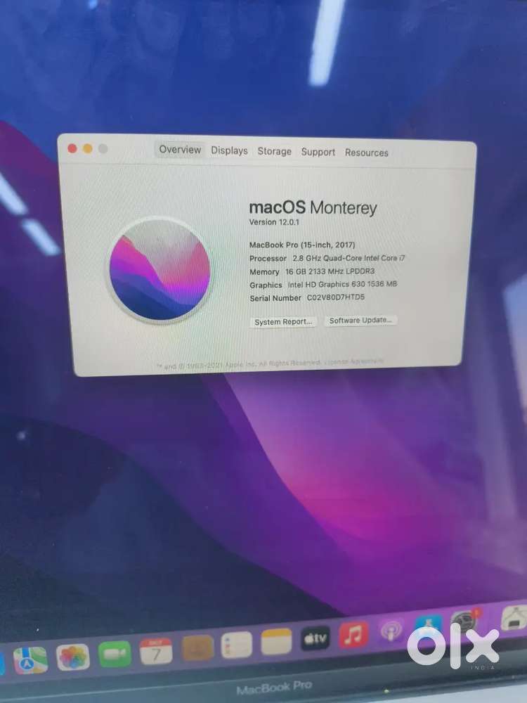 Apple Mac book pro 2017