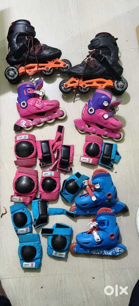 3 skating and 1 cycle