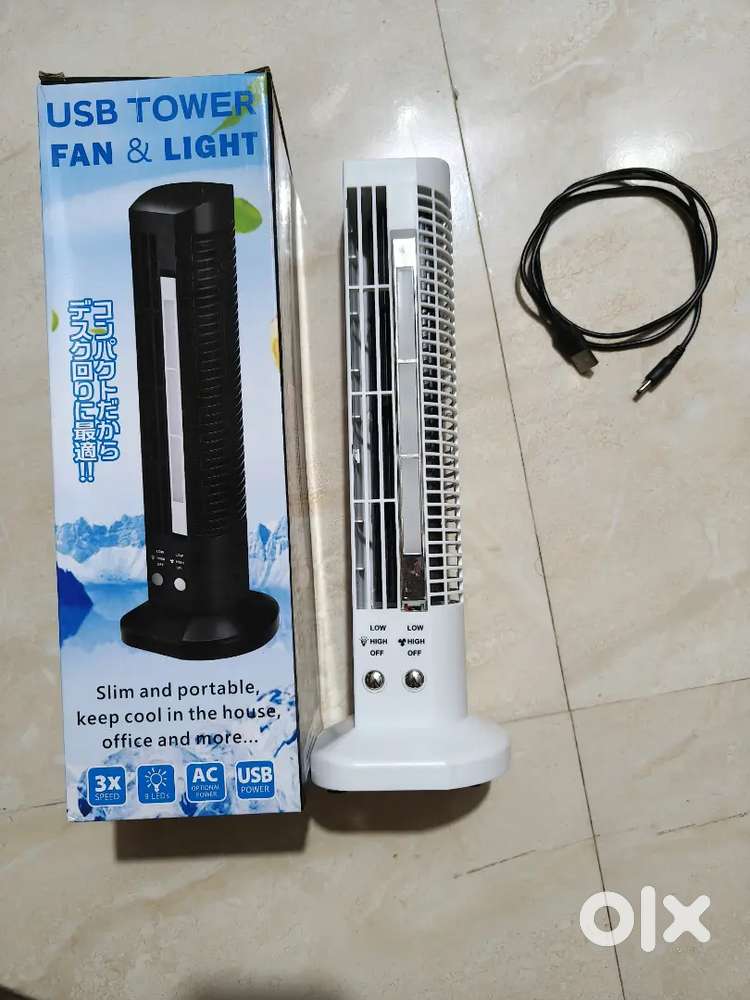 Office Table Fan with Light  USB Tower Fan & Light