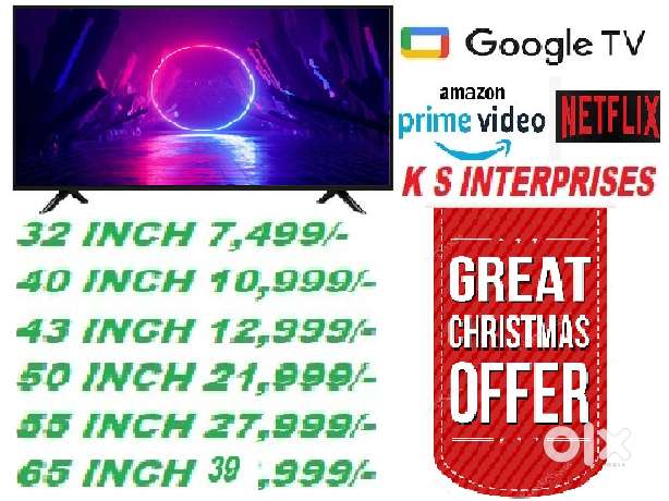 65 INCH SMART, ORIGNAL 4K,VOICE COMMAND,BLUE TOOTH LED IN 39,999/-ONLY