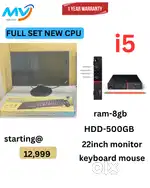 Ram - 8GB DDR3  Hard Disk - 500GB  2GB Graphics1 - Year Warranty