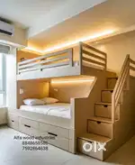 Wooden Mahagoni customised bunk bed available factory direct