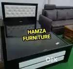 HAMZA FURNITURE New designer stylish look particle wood 4by6 bed