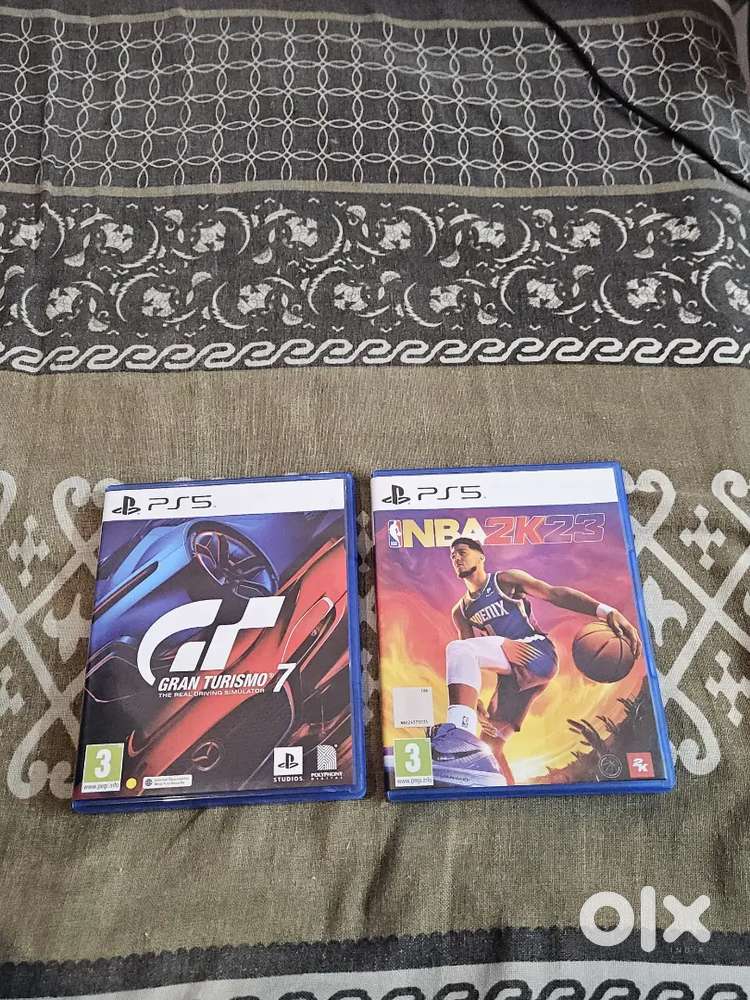 Gran Turismo 7 and Nba 2k23 - PS5 Mint Condition Physical Disc