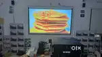 RrD2 Projector 350Inch 4K 3D Watch Movies Cricket For Home Office Cafe