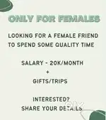 Part time work for fresher females