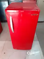 I'd009 Videocon single door refrigerator red colour inbuilt stabilizer