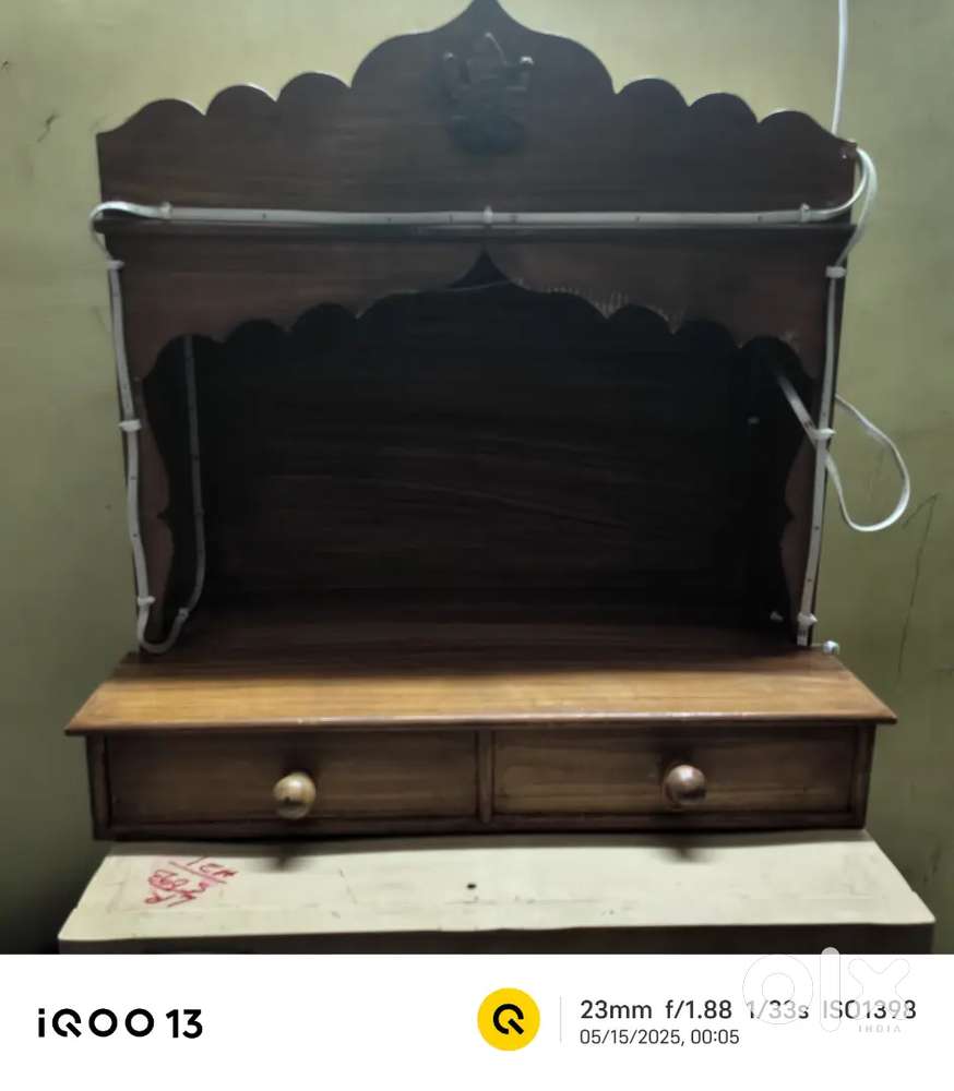 Wooden Puja Singhasan available