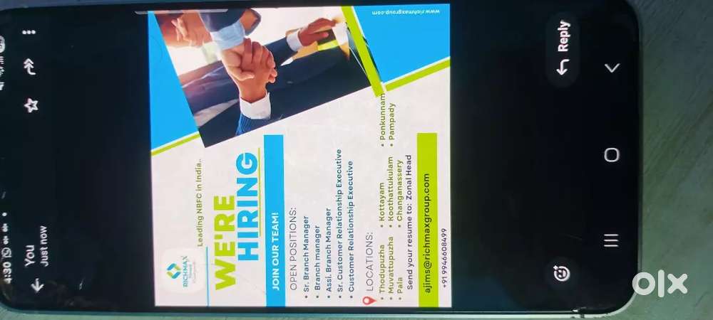 Branch manager, Assistant branch manager, Customer relation excecutive