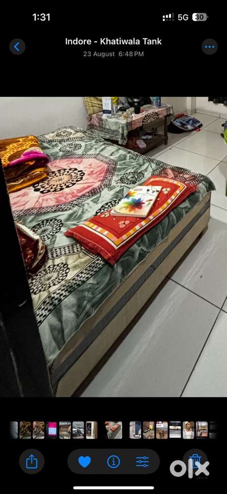 Deewan with storage  6feet x 4feet ..to sell urgent , 5000 rs