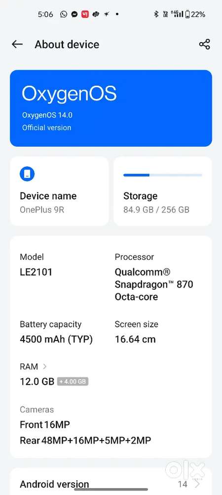 One plus 9r