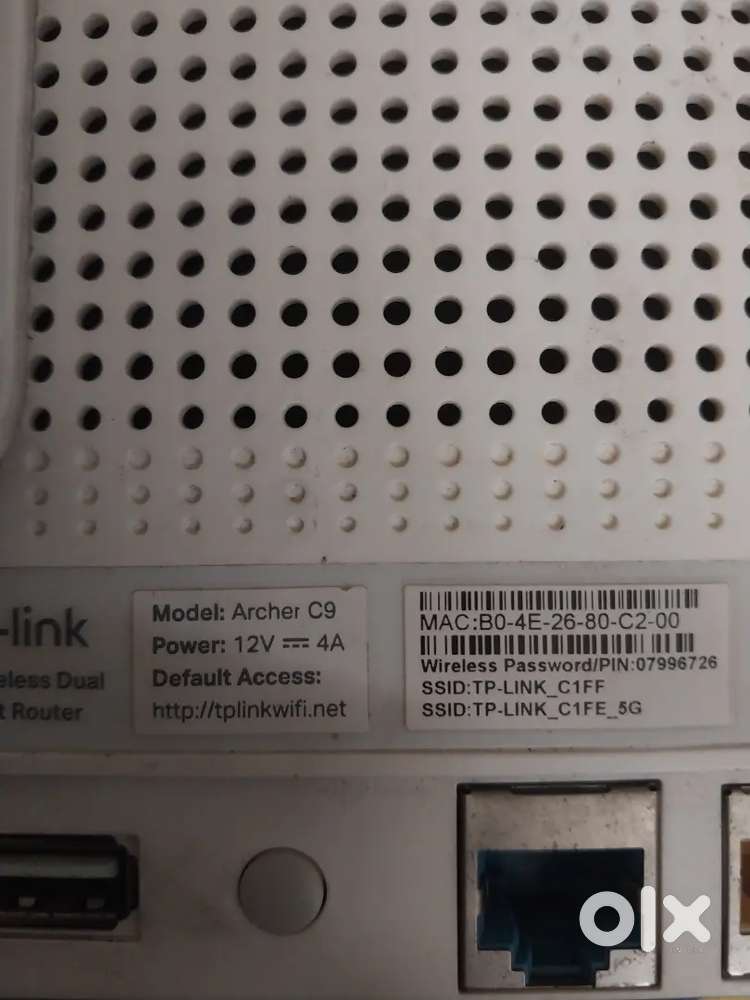 TP- LINK AC 1900 .ARCHER C9  ROUTER