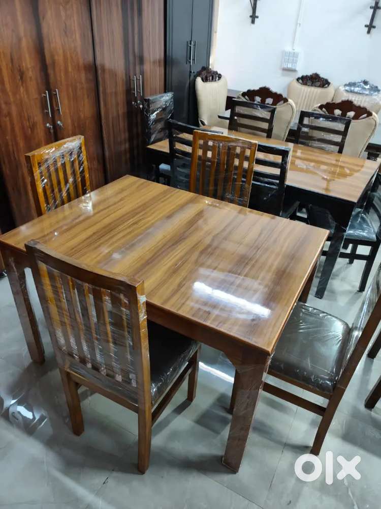 Simple model 4 chairs dining table