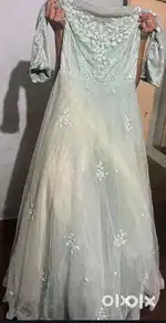 Long wedding frock available