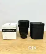 Sigma 85 mm 1.4 lens box pack lens