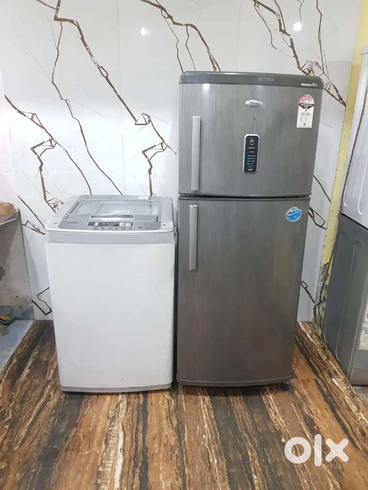 Lg flower model refrigerator and washing machine and