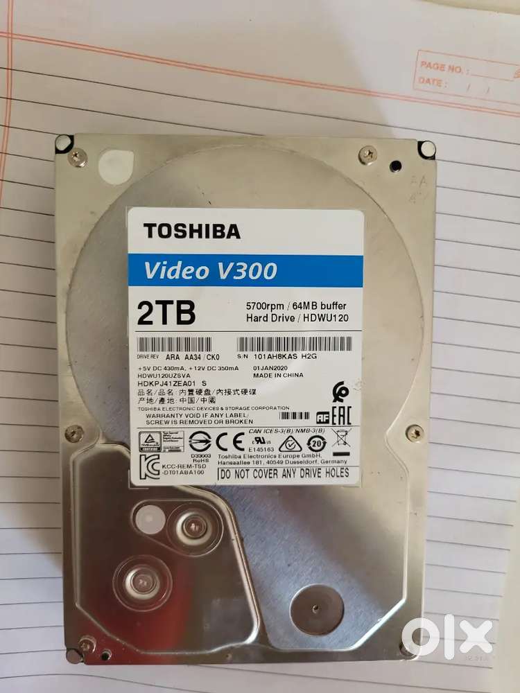 Hard Drive 2TB Toshiba