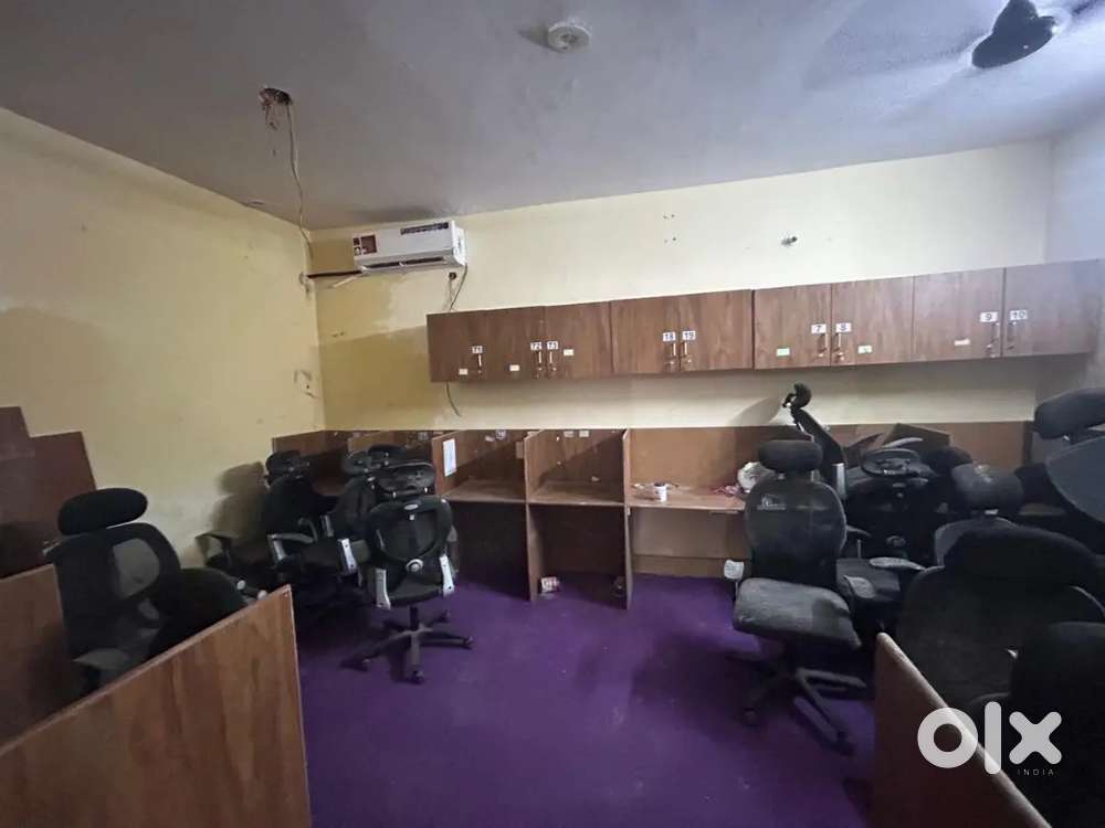For sale Wooden partition with chair for official use