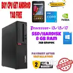 Gaming CPU i5-i3/8Gb Ram/2Gb Graphic/Window 11 Pro/500 Gb/ ssd also