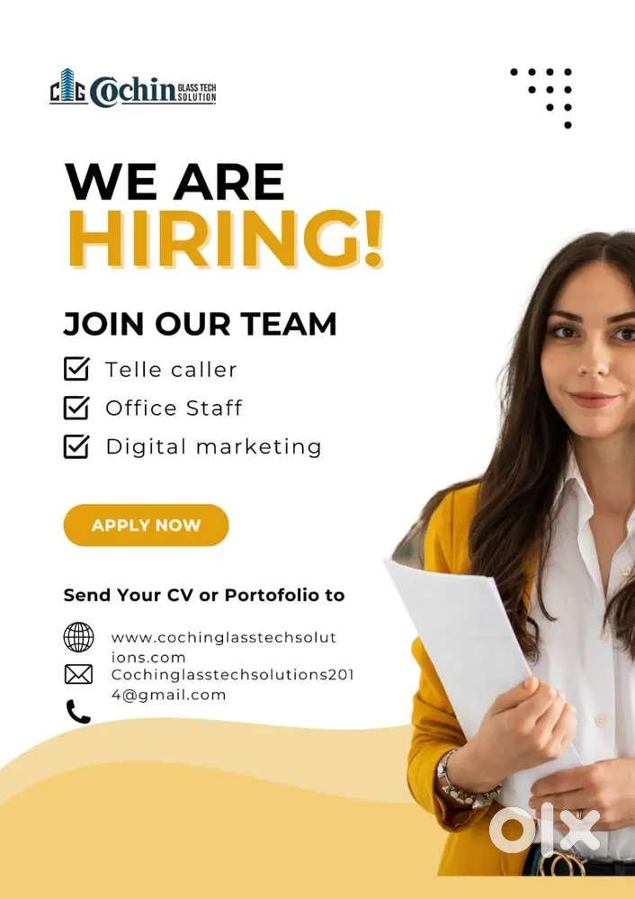 We are looking for office staff cum telle caller staff for our office