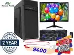 New brand core i3 full desktop combo set with warrenty only 9400