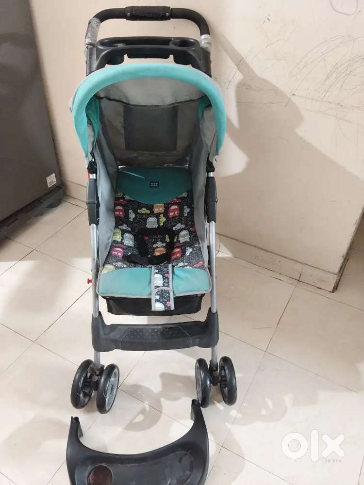 For Sale: Gently Used Mee Mee Baby Stroller / Pram (Aqua & Grey)