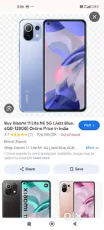 Redmi 11 lite SE 5G  (6+2 gb ram) 128gb storage new condition