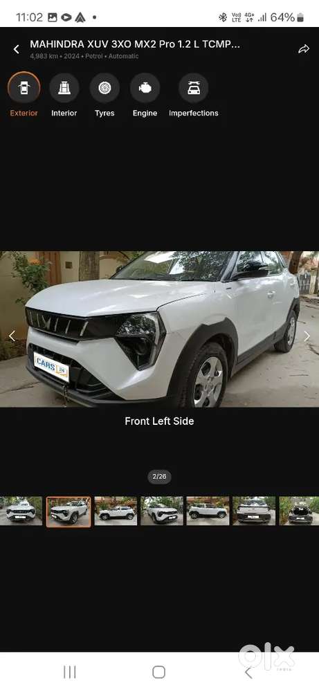 Mahindra XUV 3XO 2024 Petrol Good Condition