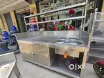Parcel counter, food counter , Bain Marie new not used with weel lock