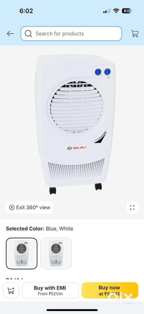 Bajaj cooler 1 year old only