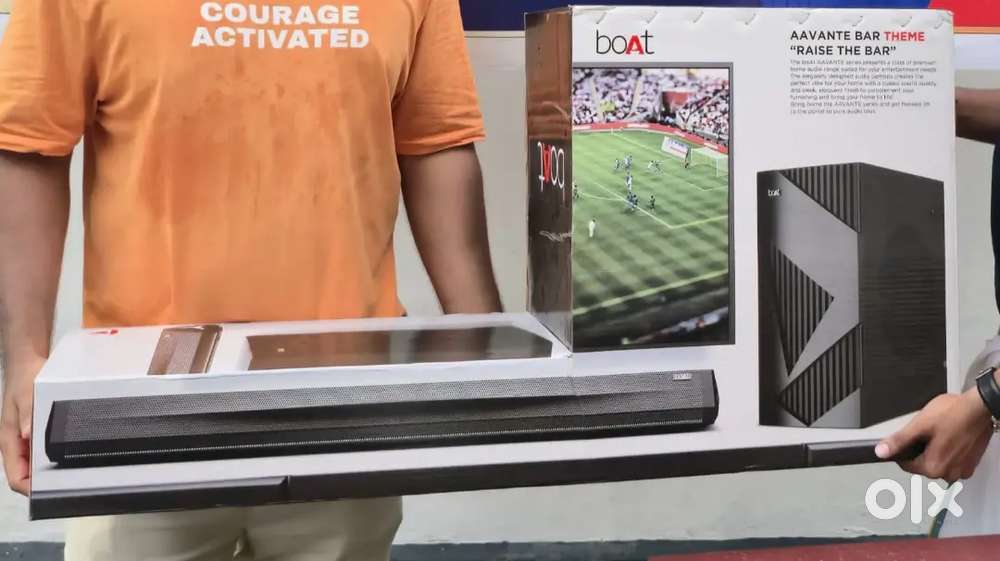 New (2days)boat speaker bar and one woofer speaker