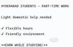 Looking for responsible students for domestic support work.