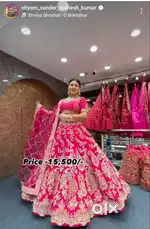 Female model for Lehnga showroom