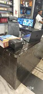 Salesman at retail shop