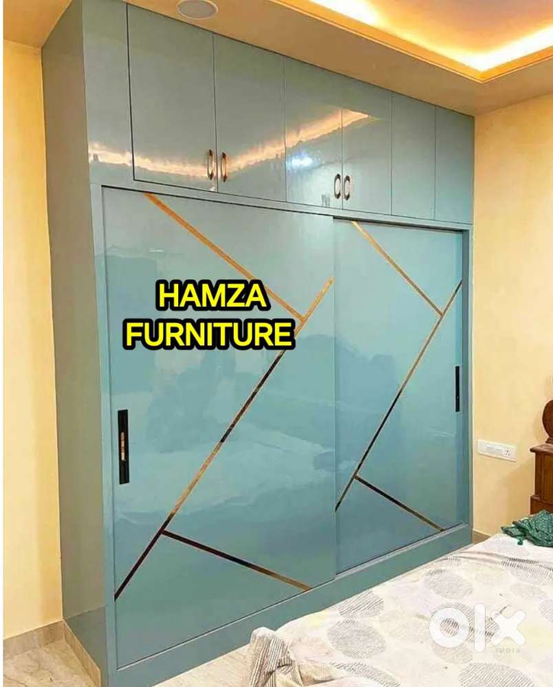 HAMZA FURNITURE NEW DESIGNER PLYWOOD SLIDING WARDROBE AT GOOD QUALITY