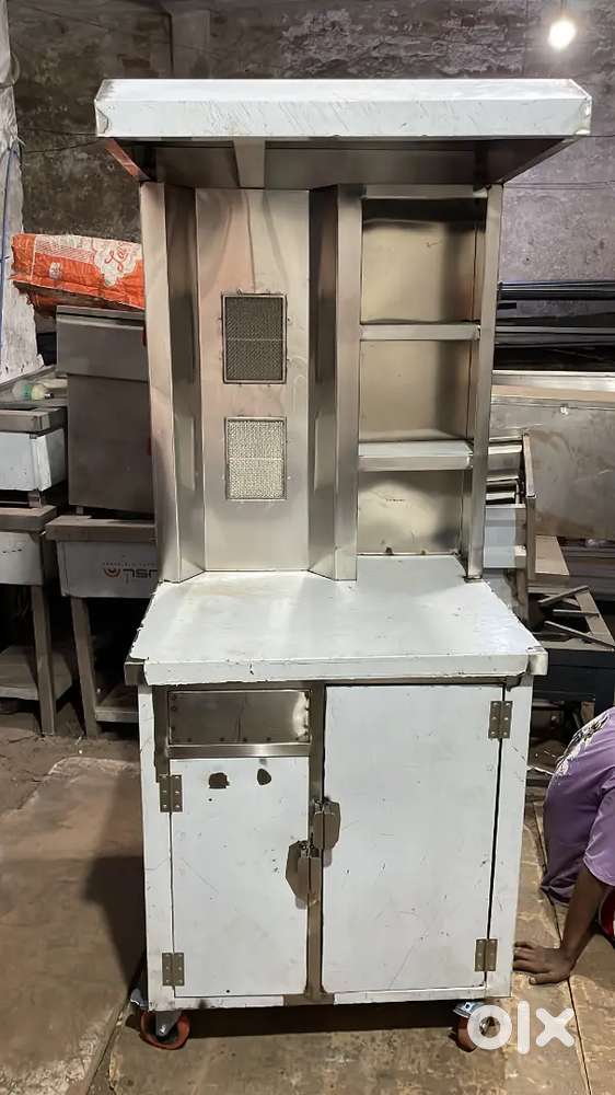 Shawarma machine + table + momos counter + chinese counter + golgappa