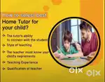 HOME TUITION FOR ALL SUBJECT FROM CLASS 4TH TO 10TH (2500 ONLY/-)