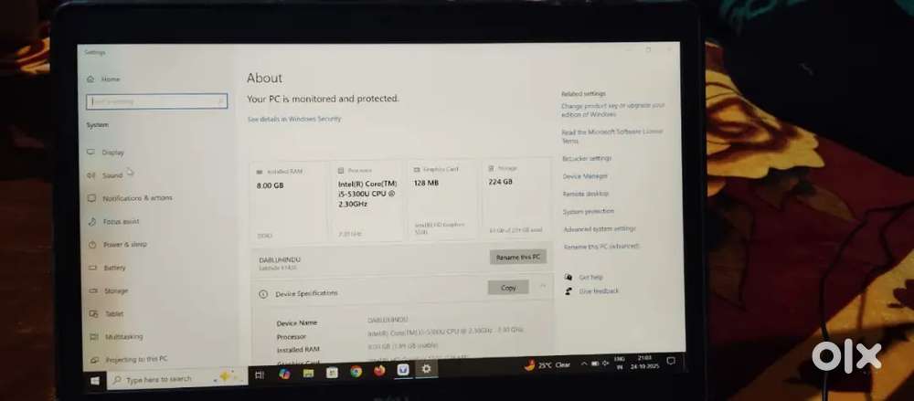 Dell latitude E7450 laptop