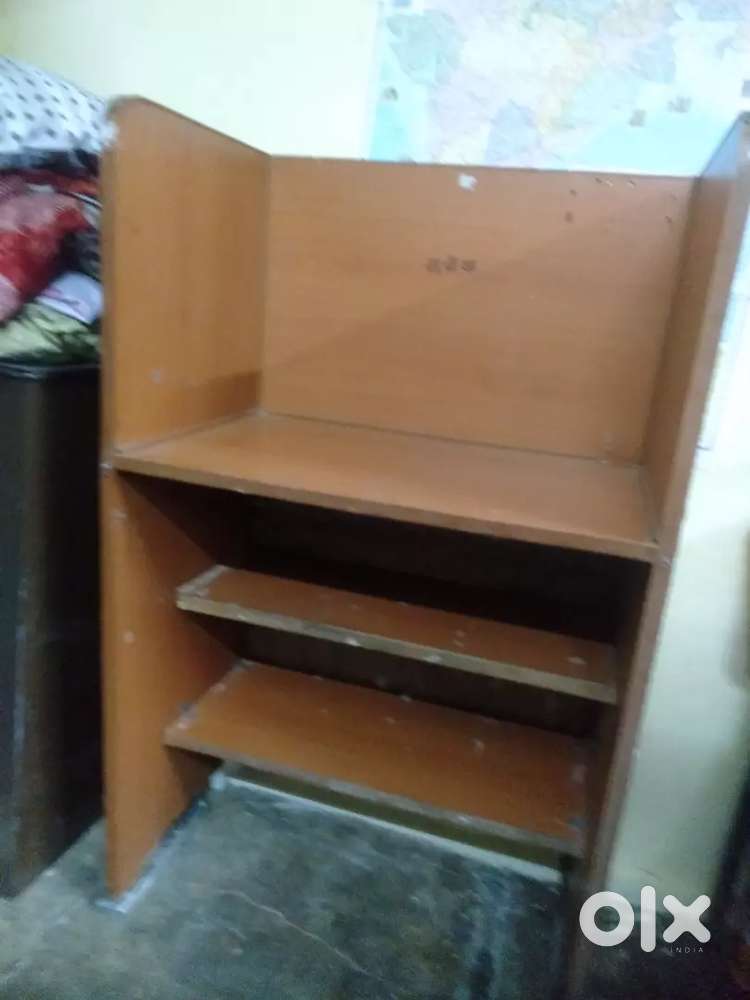 Study Table 3-sides covered with 2extra racks Spacious and Durable