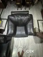 Godrej interior leather sofa