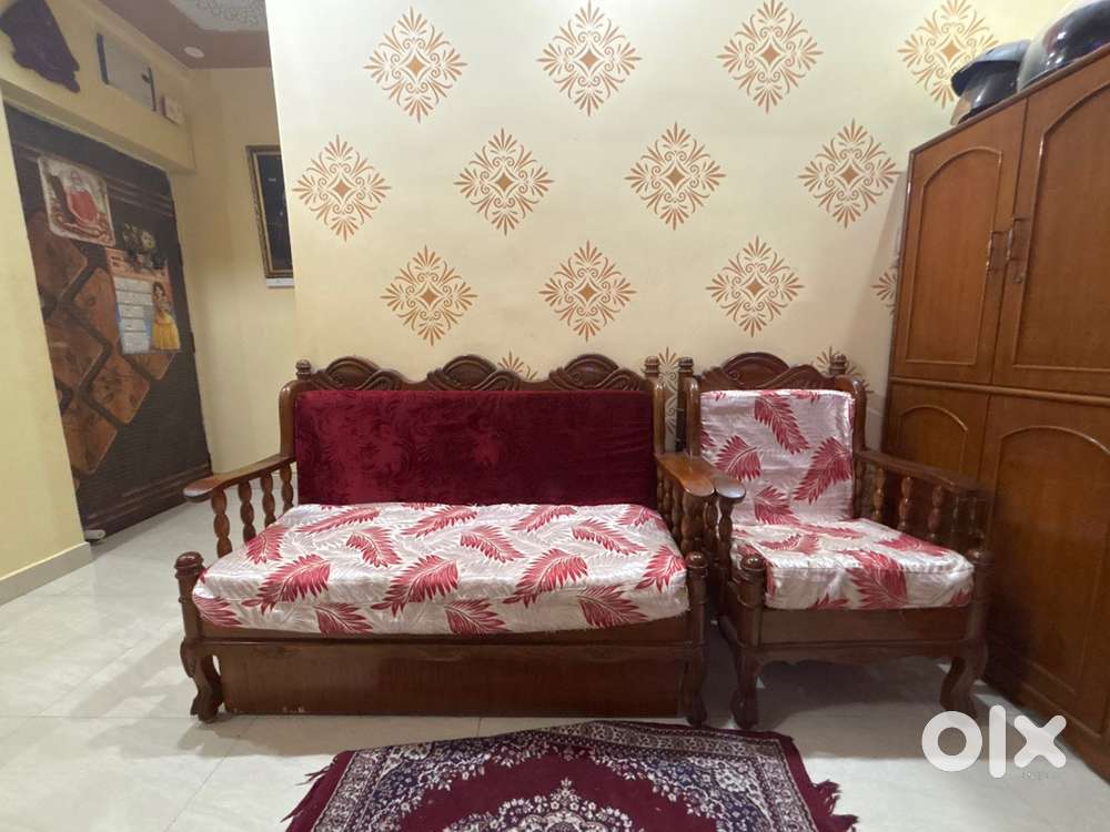 Teak wood Segun kath Sofa with storage for sale
