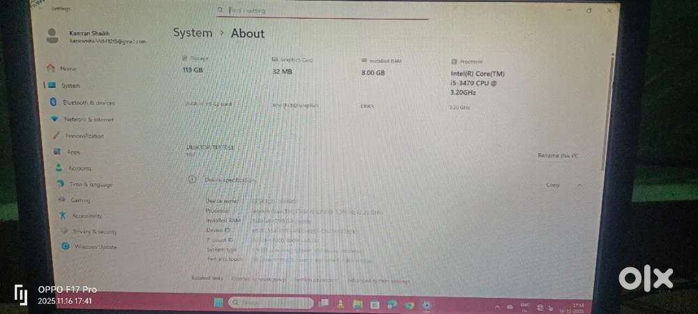 Windows 11 i5 3rd gen 8/128