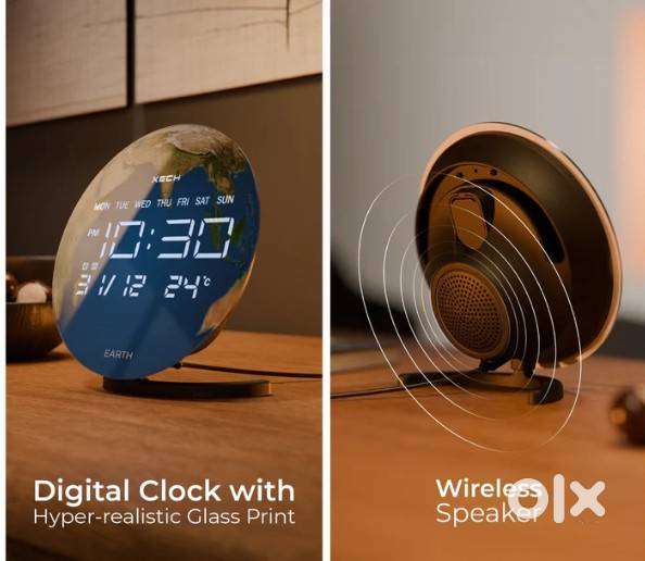 xech solaris desktop clock speaker , Brand New