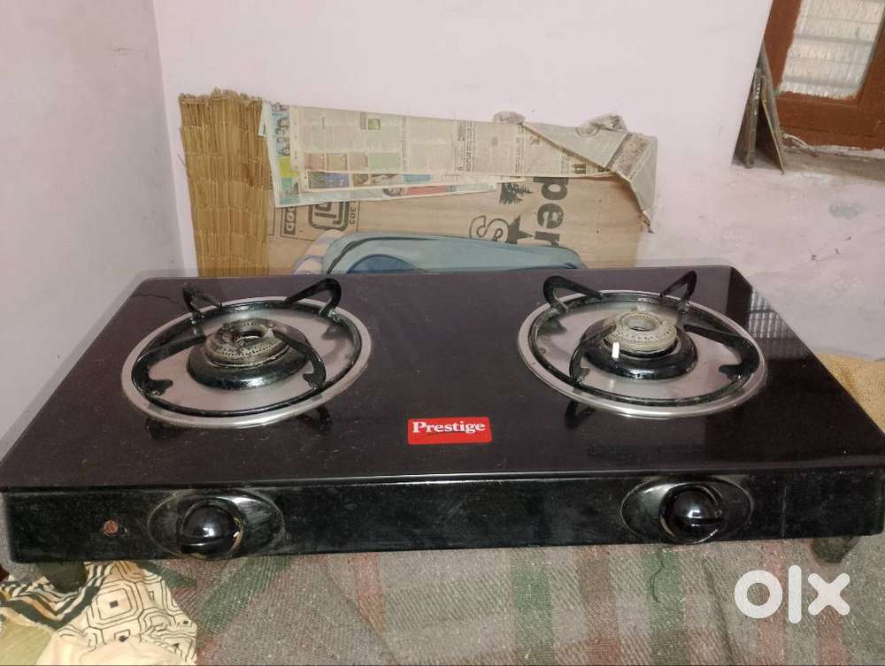 Good as New refurbished Prestige Glass top gas stove 2 burners