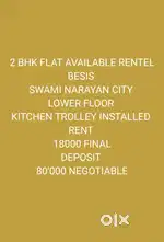2 BHK RENT AVAILABLE IN SWAMI NARAYAN CITY DOMBIVLI WEST