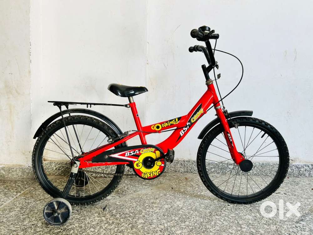 BSA CHAMP Go Biking 20 inch Cycle (Single Speed, Red, Rigid)